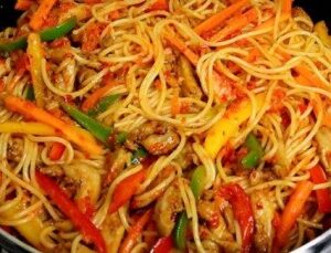 Stir Fry Spaghetti with Eggs